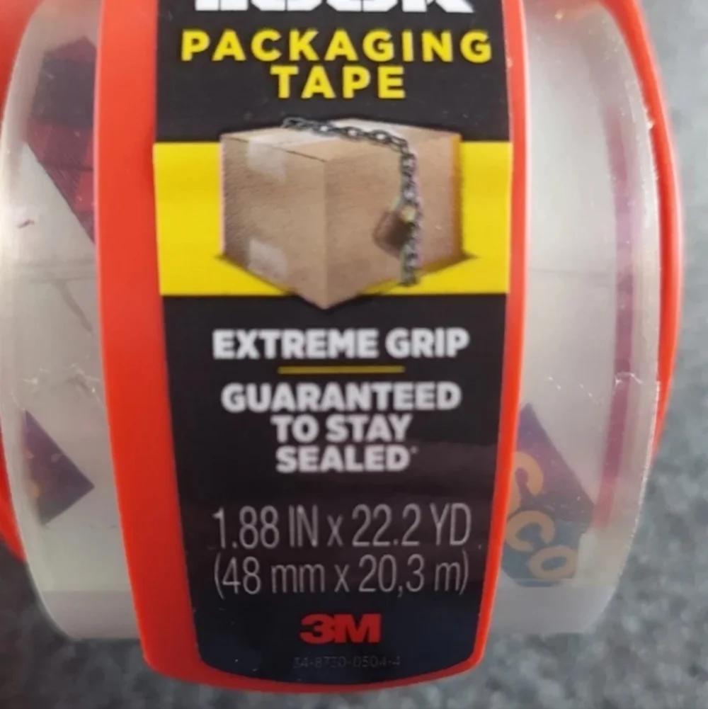 Scotch Box Lock Packaging Tape 3M - Bundle of 4! 1.88 x 22.22 YD NEW LOOK! BNWT